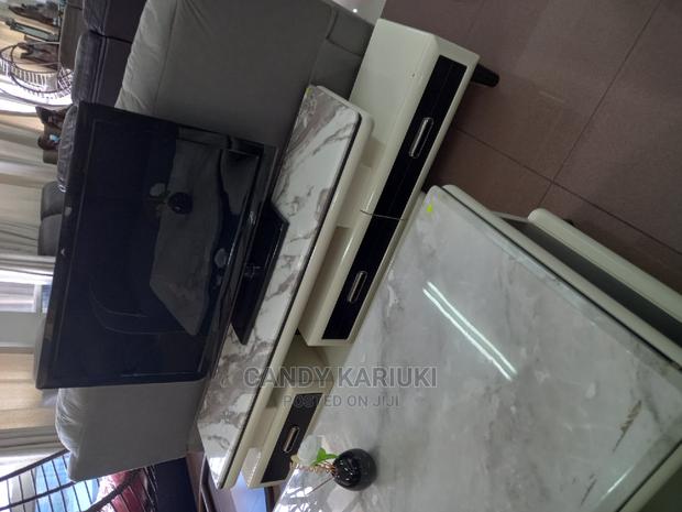 Extendable Marble TV Stand