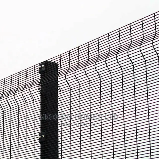 Black High Security Anti Climb Security Fence