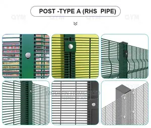 High Security Galvanized 358 Anti Climb High Security Fence