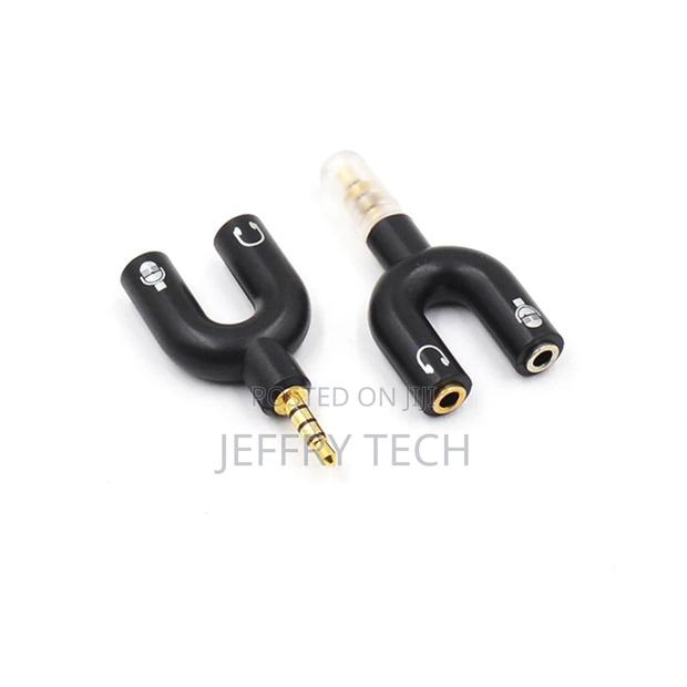 U-Shape Audio Adapter 1to2 3.5mm Audio Adapter With Dedicate - thumbnail 2