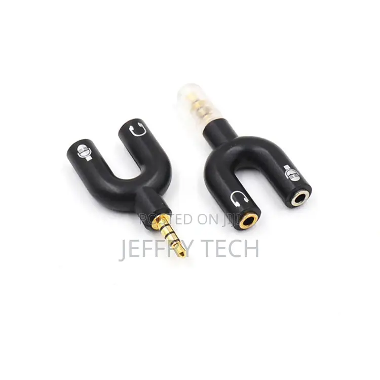 U-Shape Audio Adapter 1to2 3.5mm Audio Adapter With Dedicate