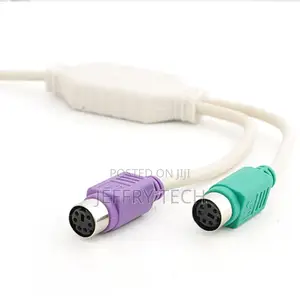 USB to PS2 Adapter With Chip Round Head Mouse Keyboard Conne