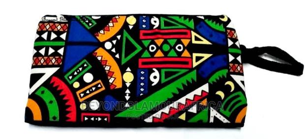 Ankara Denim Make Up Accessories Pouches - main view