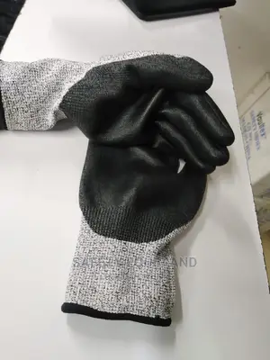 Black and Grey Diamond Gloves