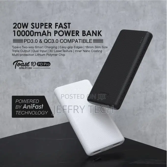 Oraimo PD Pro 20W Smart Power FAST CHARGING Power Bank