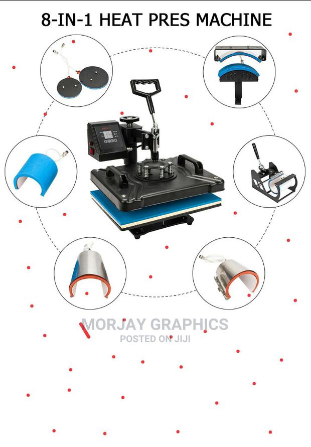 High Quality Combo 8 in 1 Sublimation Heatpress Machines