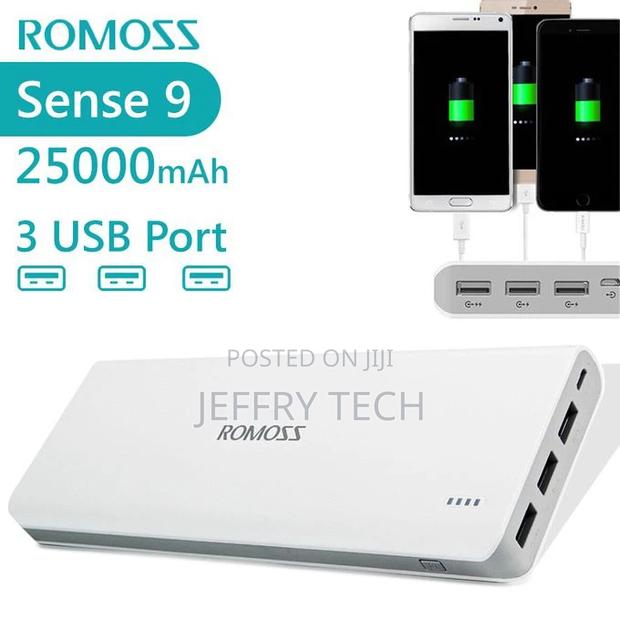 Romoss Sense 9 25000mah Fast Power Bank With 3 USB OUTPUT - main view