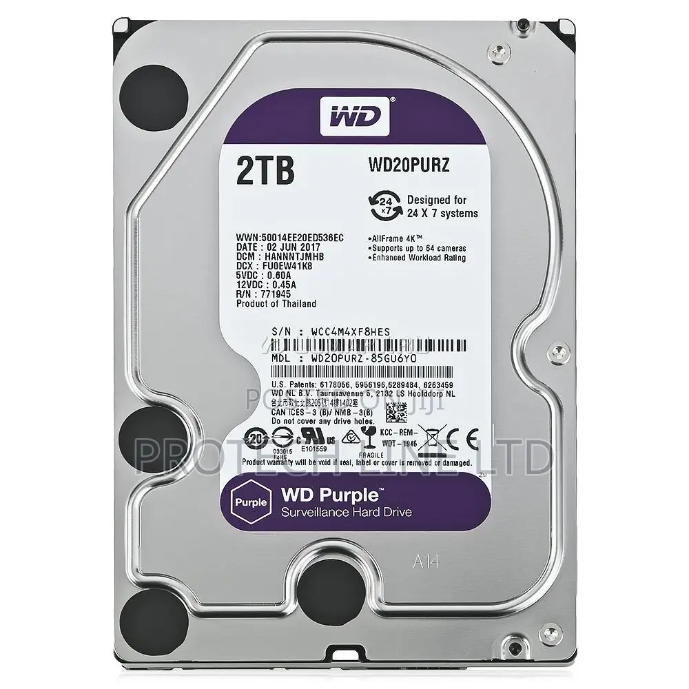 Hard Disk Drive 2TB for CCTV