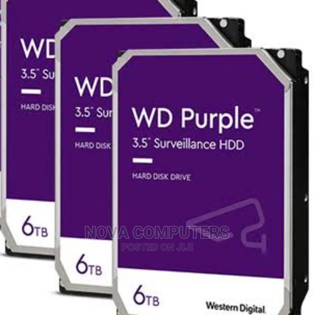 WD Purple Surveillance Hard Drive - 6 TB, 128 MB, 5640 Rpm