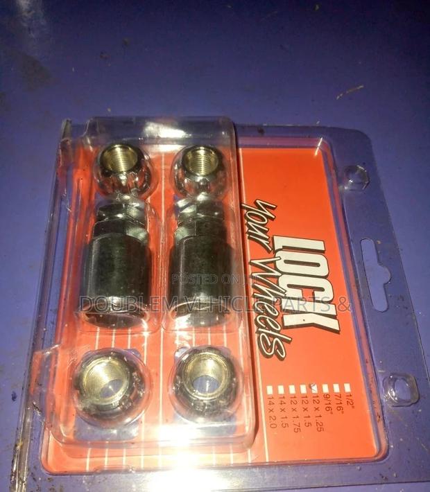 Locknuts Toyota And Nissan Silver Shiny - thumbnail 2