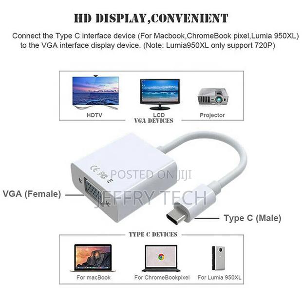 USB 3.1 Type C to VGA Female Adapter - thumbnail 2
