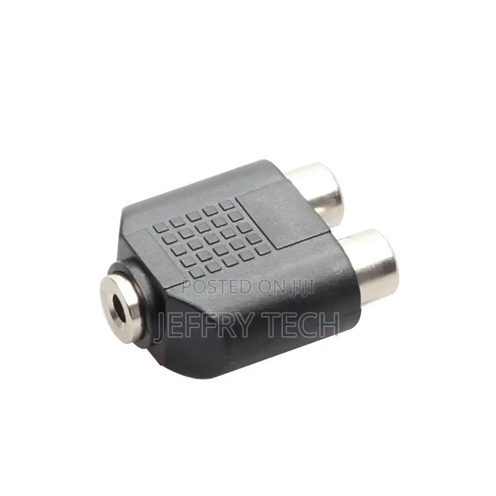 3.5mm Female to Double Lotus Female 1 / 2 RCA Female to Head