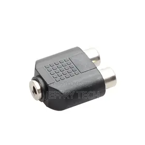3.5mm Female to Double Lotus Female 1 / 2 RCA Female to Head