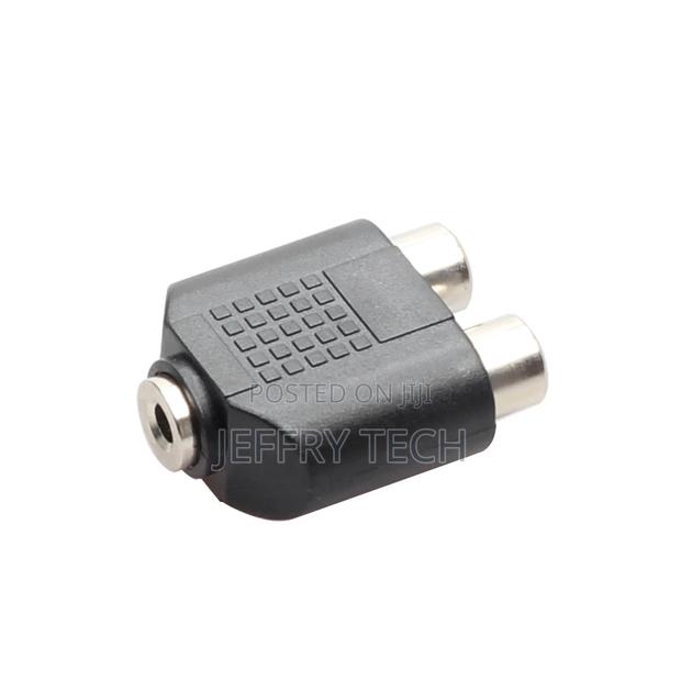 3.5mm Female to Double Lotus Female 1 / 2 RCA Female to Head