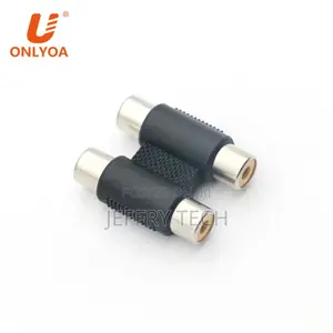 Double 2 RCA Connector Female to 2 RCA Female Audio Audio Vi