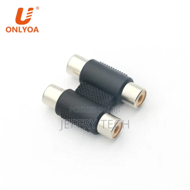 Double 2 RCA Connector Female to 2 RCA Female Audio Audio Vi