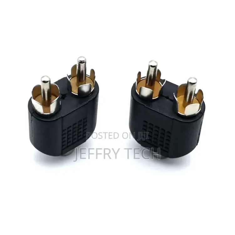 1 Female to 2 Male AV Convert Rca Connectors
