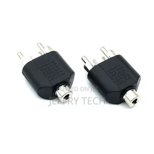 1 Female to 2 Male AV Convert Rca Connectors