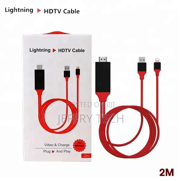 For iPhone Mobile Phone 8pin Lightning to TV HDMI Digital AV