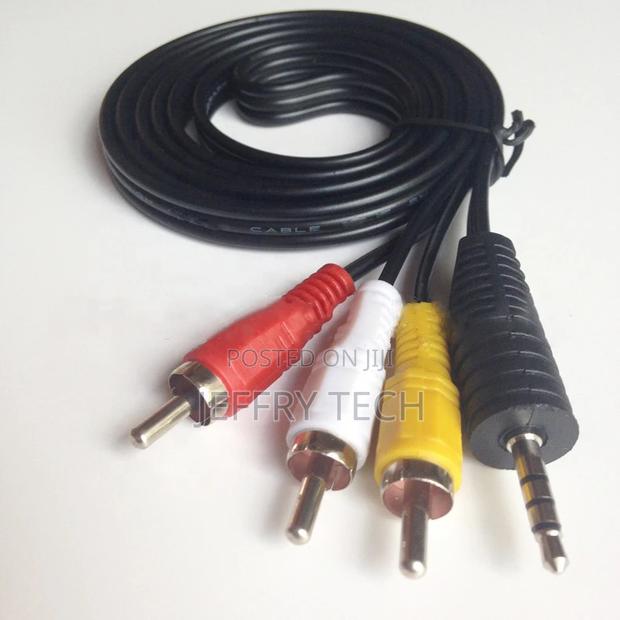 3.5 Mm to Rca Av Camcorder Video Cable Plug Stereo Audio Vi
