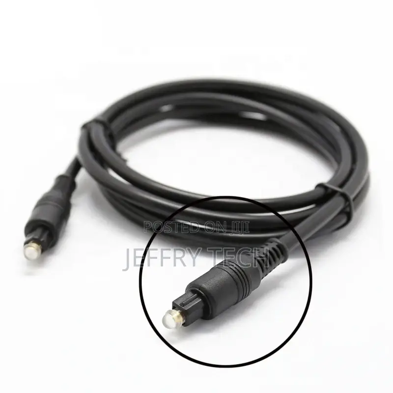 5m OD 4.0 Male to Male Gold Plated Fiber Optic Cable Digital