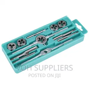 12pcs M6 to M12 Tap and Die Set With Wrench Handle