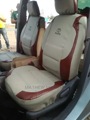Beige Brown Platz Seat Covers