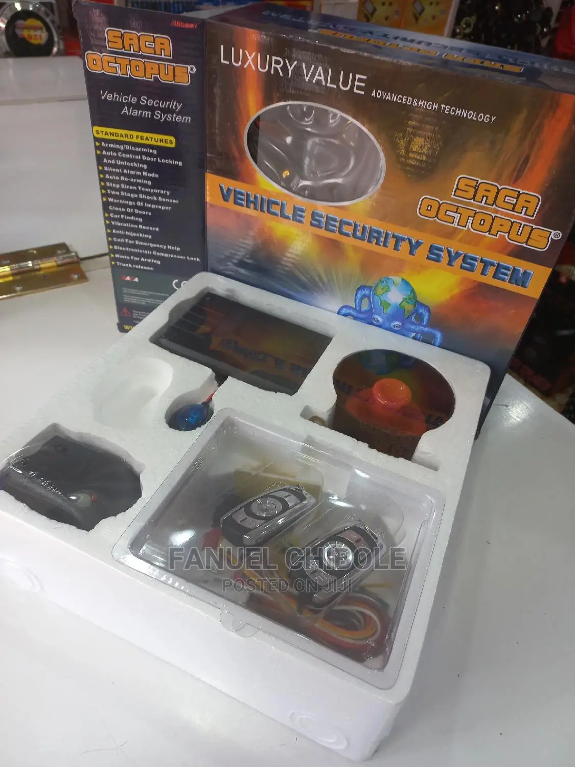 Octopus Car Alarm With Cut Off,Free Installation.