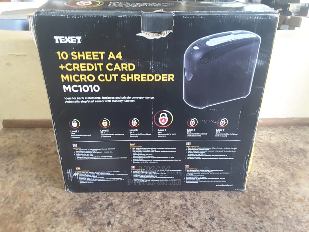 UK-10 Sheet A4 Shredder