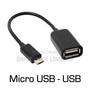 Micro USB Connector White Type B Adapter OTG Cable + GIFT