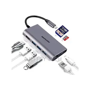 Generic 8 in 1 Type-C Multifunction Adapter