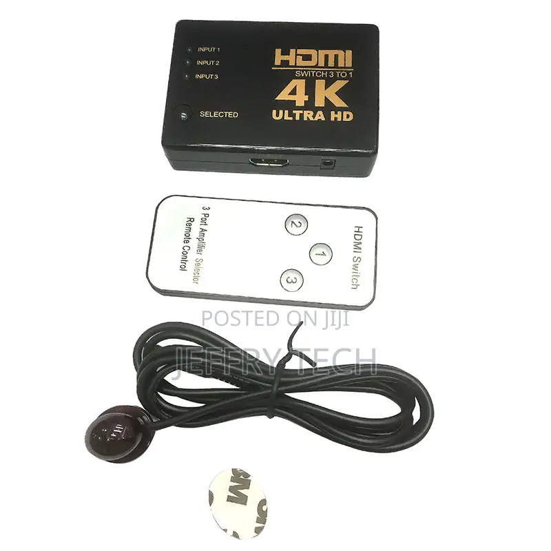 4K at 60hz HDTV Switch 3 in 1 Out 3-Port HDTV Switcher Selector