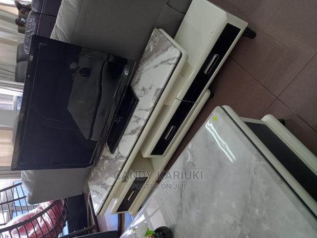 Extendable Marble TV Stand