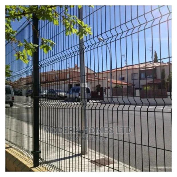 Clear Anti-Climb Galvanized Fence - main view
