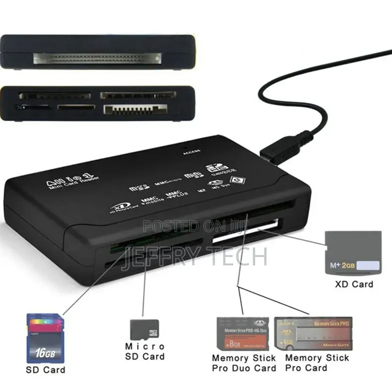All in One SD Card Plastic MMC CF ABS External XD Card Usb R