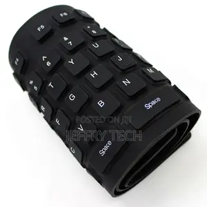 Travel Rolled Up Usb Computer Keyboard Portable Folding Fold