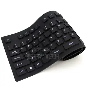 Wired Usb Travel Silent Silicon Flexible Full Size Computer
