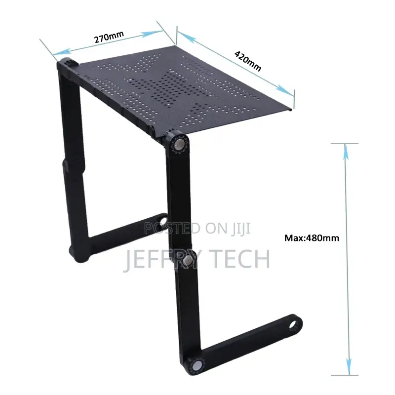 Portable Height Adjustable Aluminum Alloy Computer Table Lap