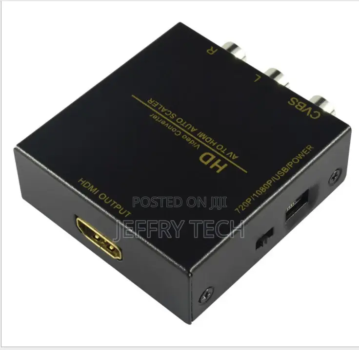 1080P AV2 HDTV CVBS AV to Hdtv Converter Metal Shell