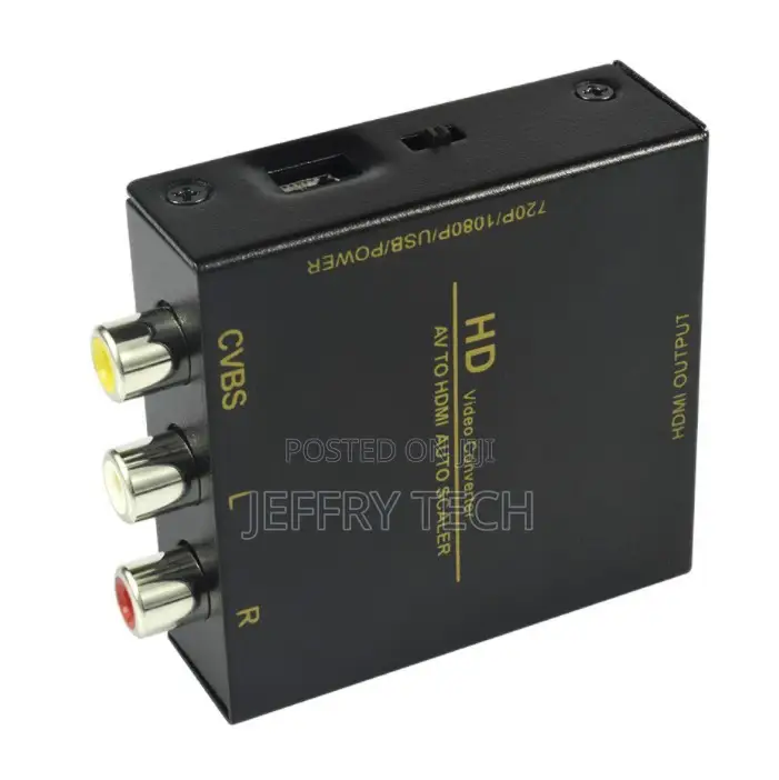 1080P AV2 HDTV CVBS AV to Hdtv Converter Metal Shell