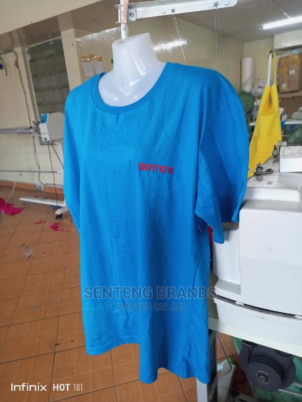 Blue T-Shirts Cotton Good Quality - thumbnail 2