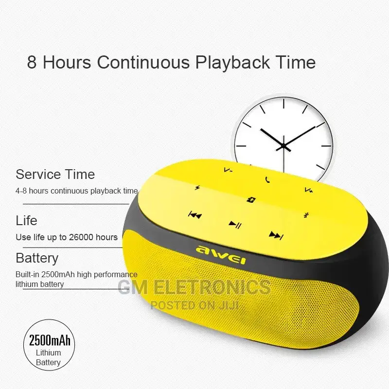 Awei Hifi Bluetooth Speaker (9W) – Black