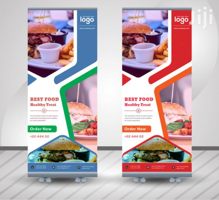Narrow Base Roll Up Banner Printing