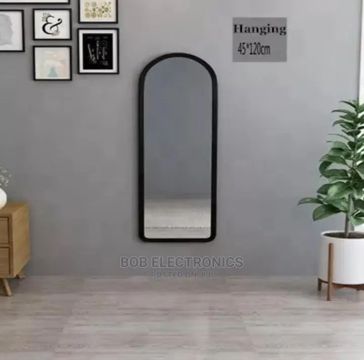 Portable Dressing Mirror White and Black
