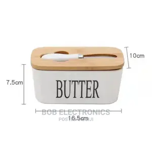 Butter Dish With Butter Knife