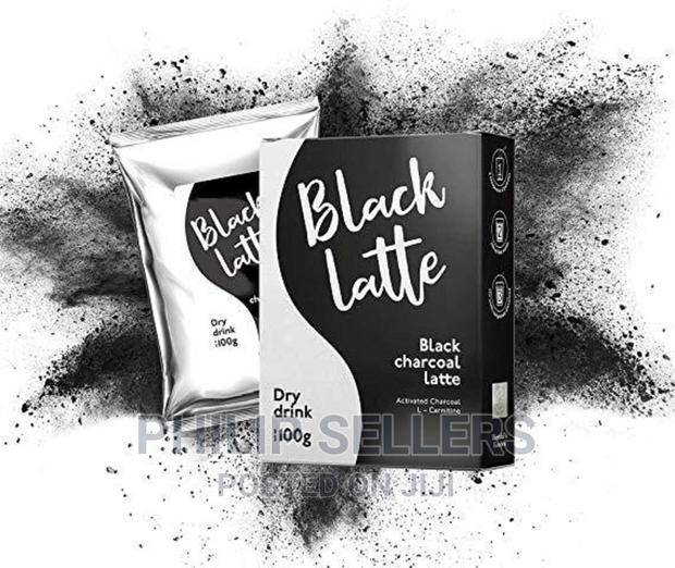 Black Latte Activated Charcoal Remedy for Weight Loss Deto