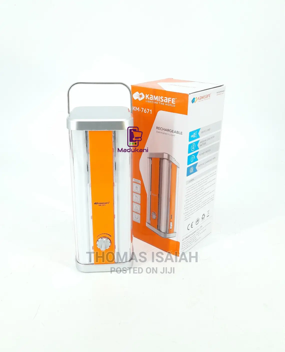 Kamisafe KM-7671 Rechargeable Emergency Lamp