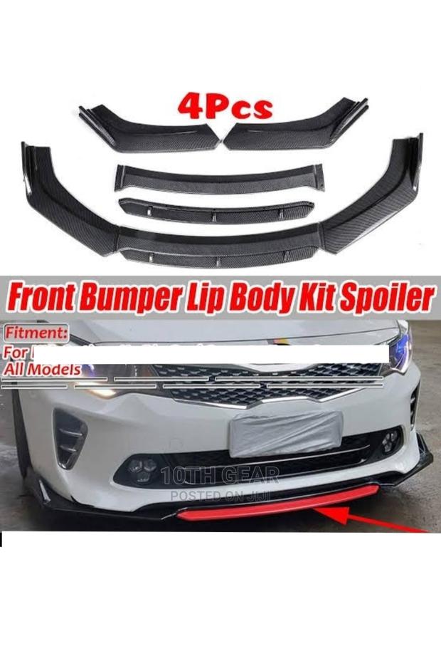 Carbon Fiber Bumper Lip Splitter Kit Spoiler Universal