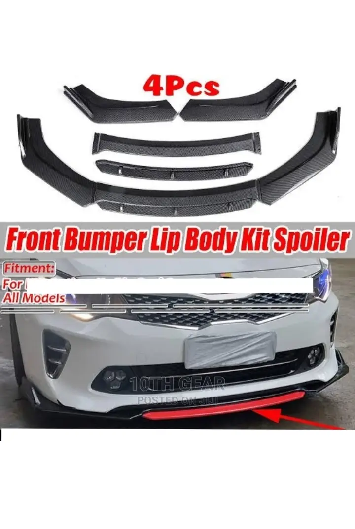 Carbon Fiber Bumper Lip Splitter Kit Spoiler Universal