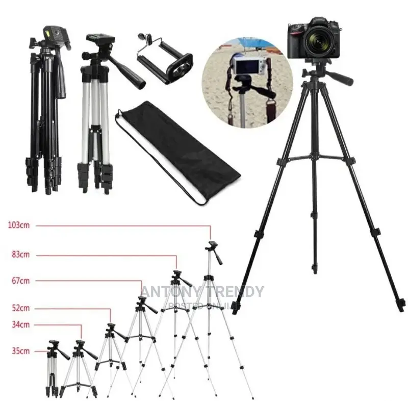 Phone Tripod Stand 2.1m With Holder